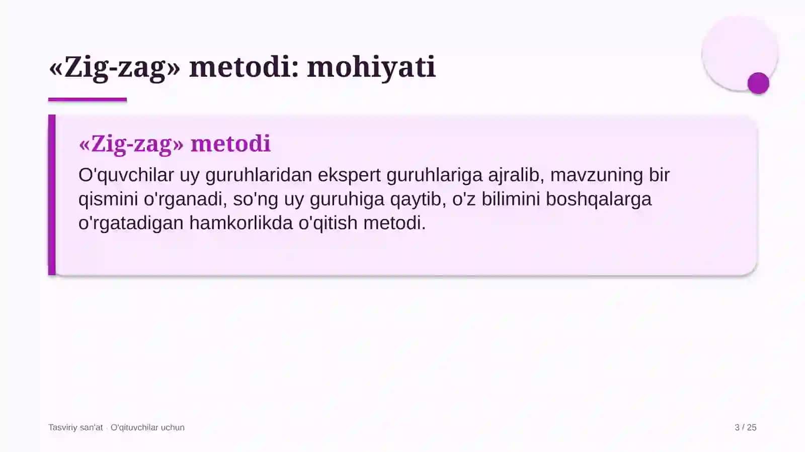 tasviriy san'at darslarida zig zag metodidan foydalanish 1594 3
