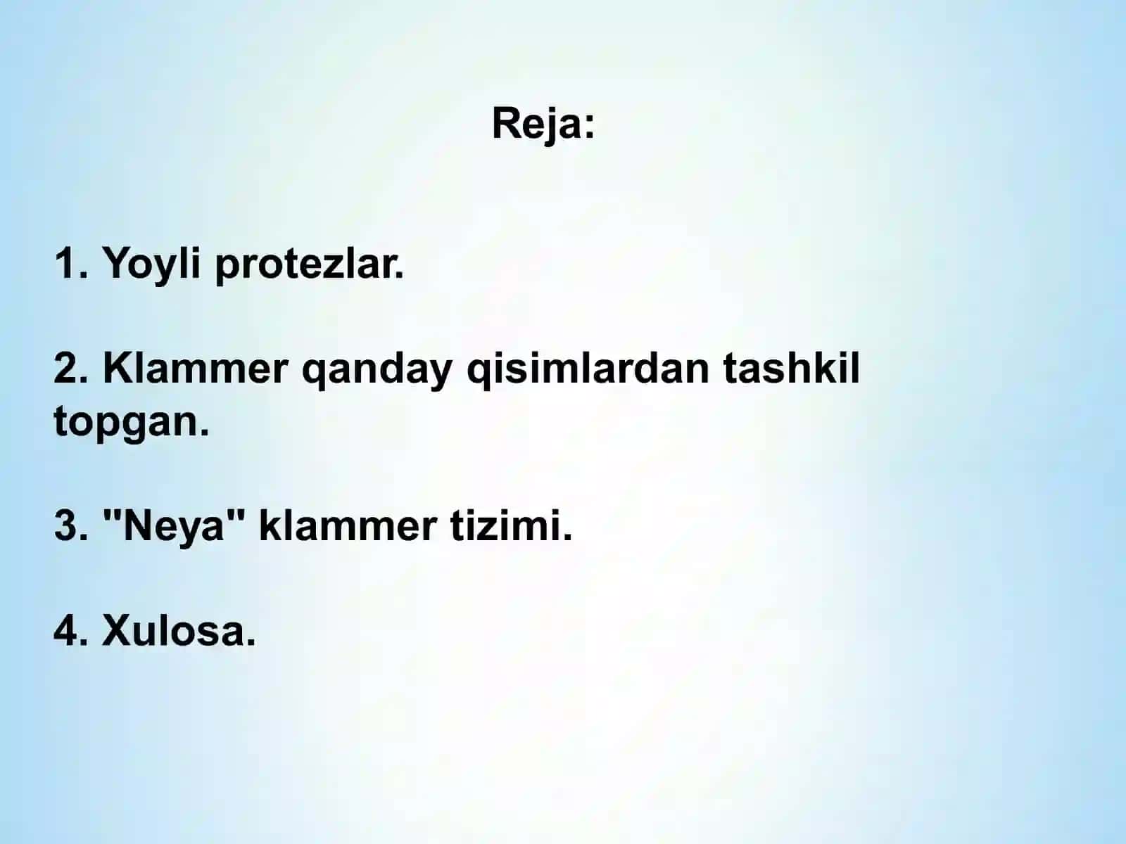 Yoyli protezlar uchun ishlatiladigan klammer turlari 3