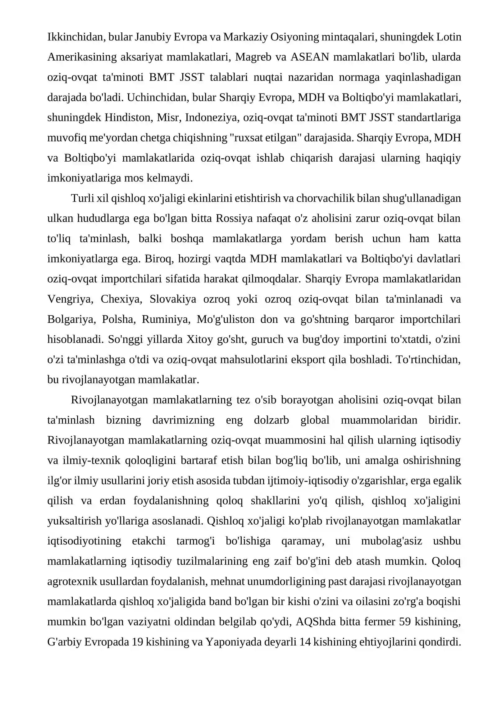 OZIQ-OVQAT MAHSULOTLARINI SIFATINI NAZORAT QILISH 3
