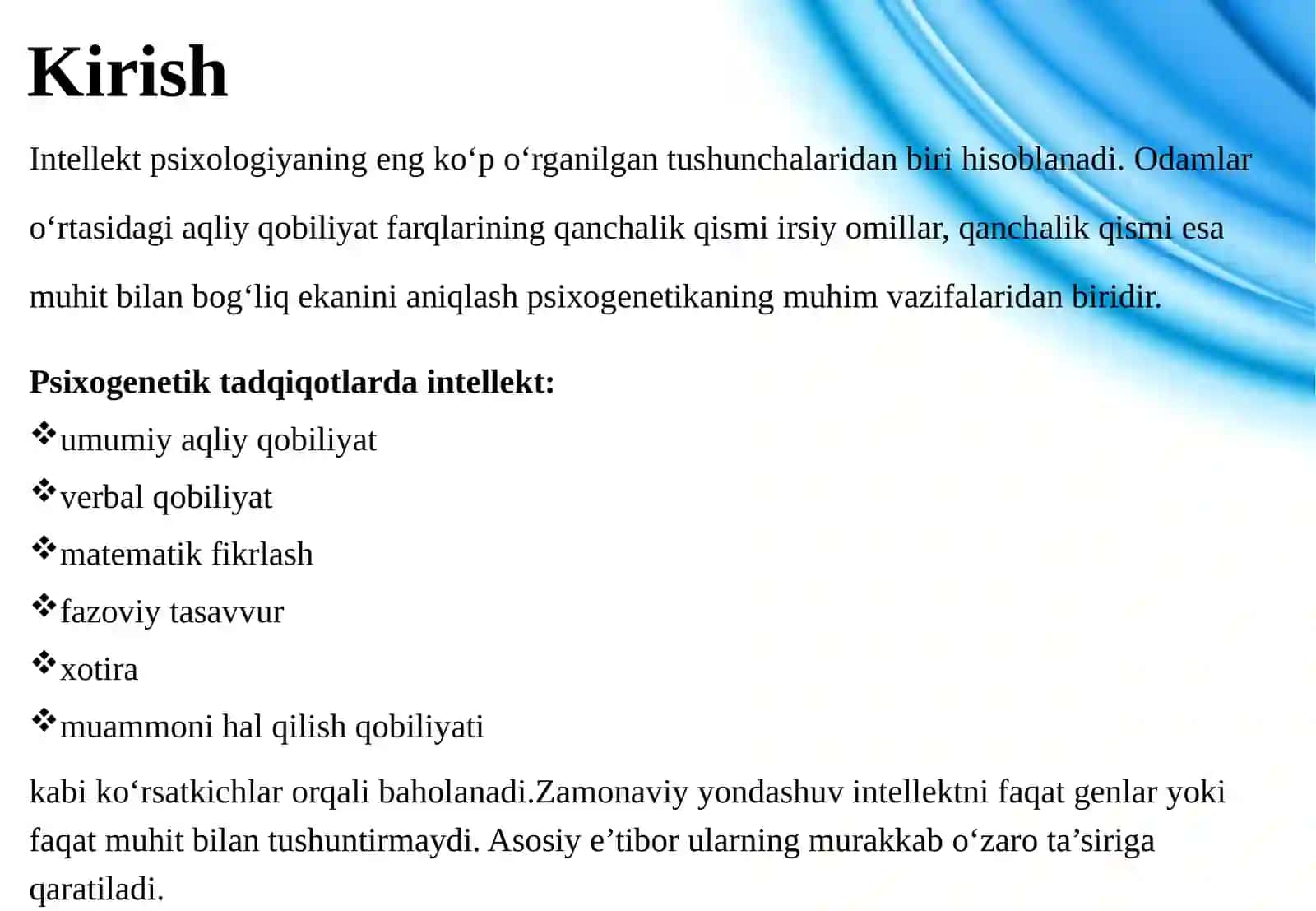 INTELLEKTNI PSIXOGENETIK TADQIQ ETISH 3