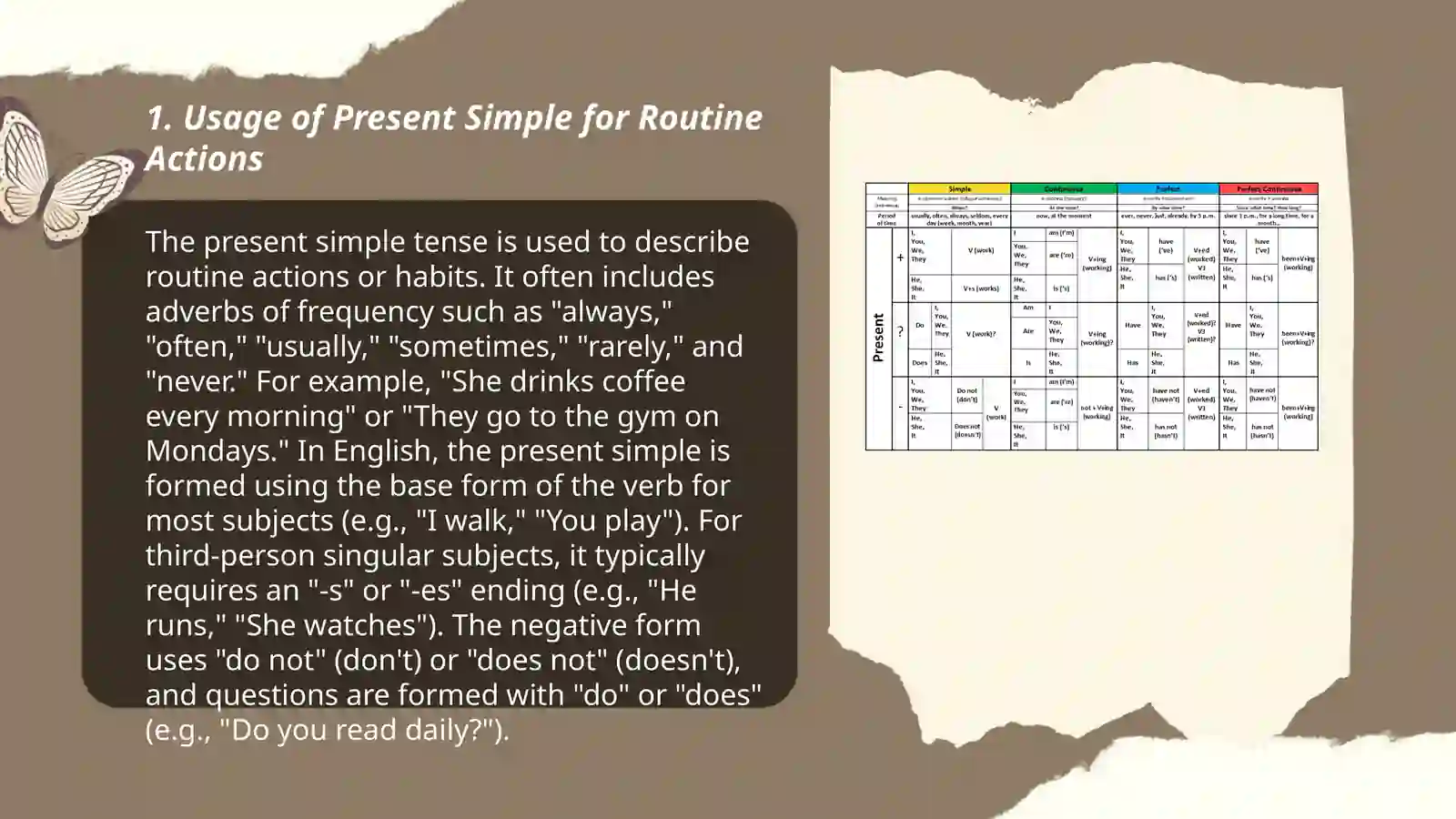 Present Tenses 3