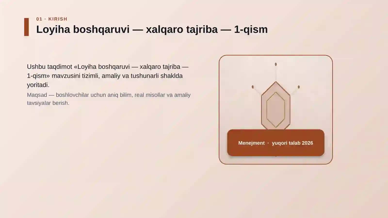 Loyiha boshqaruvi - xalqaro tajriba - 1-qism 3