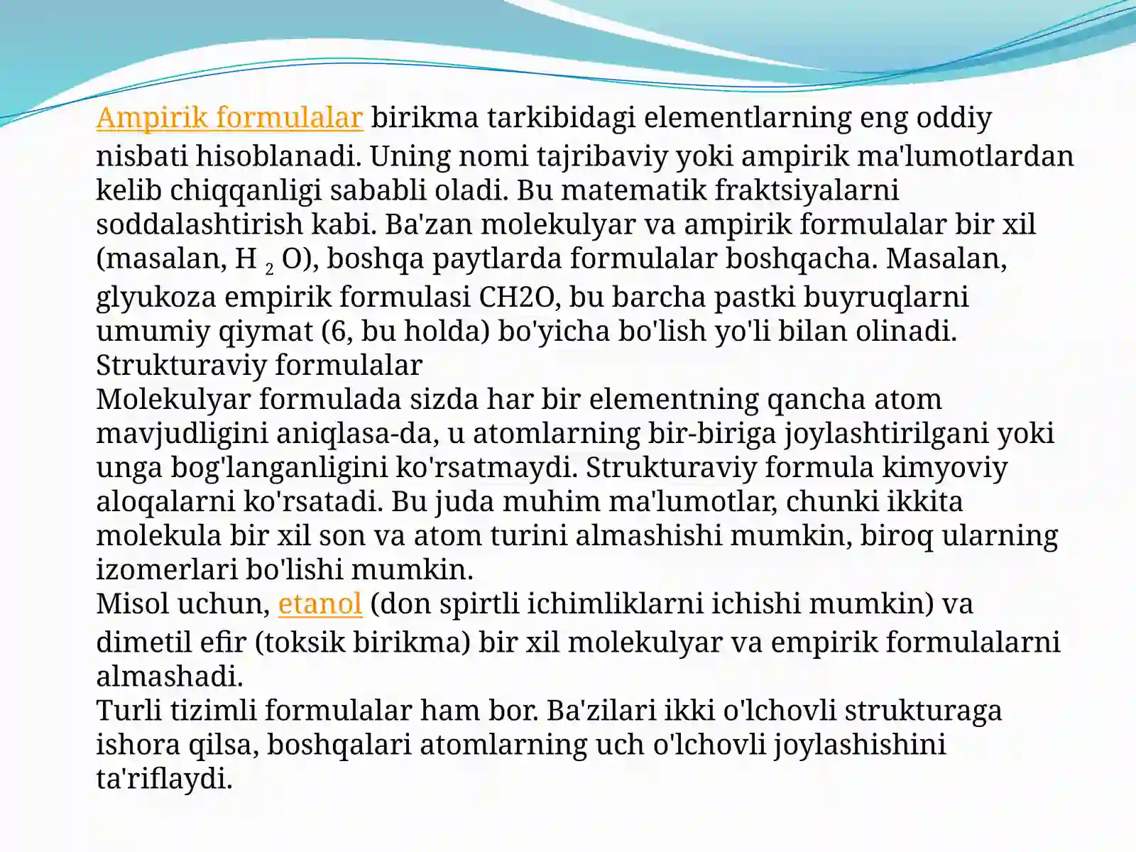 Kimyoviy formulalar 3