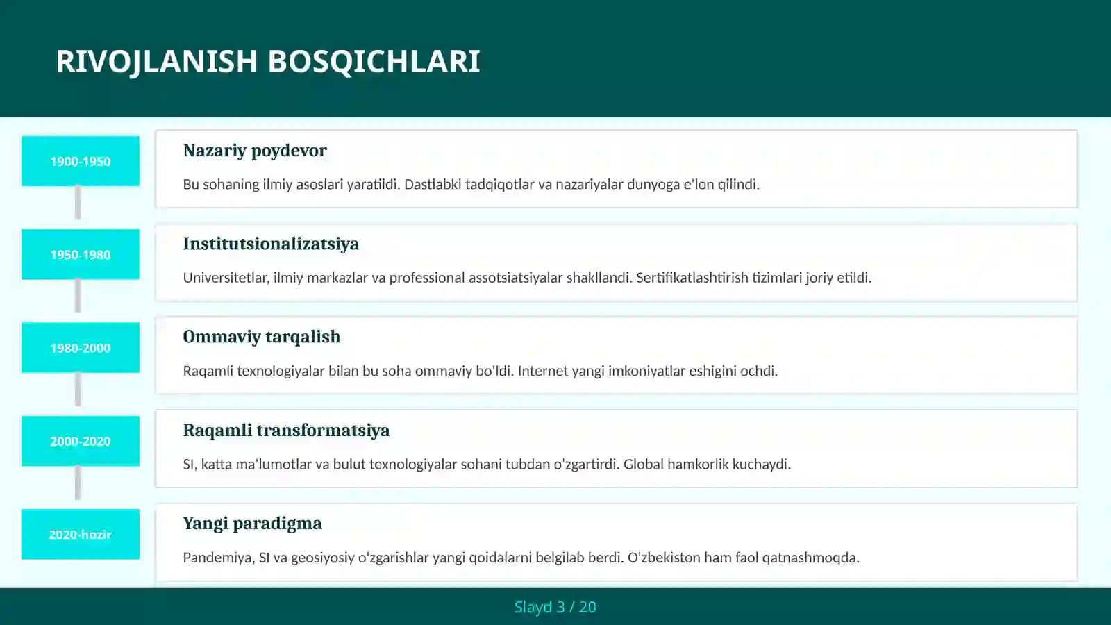 MACHINE LEARNING AMALIY QO'LLANMA 3