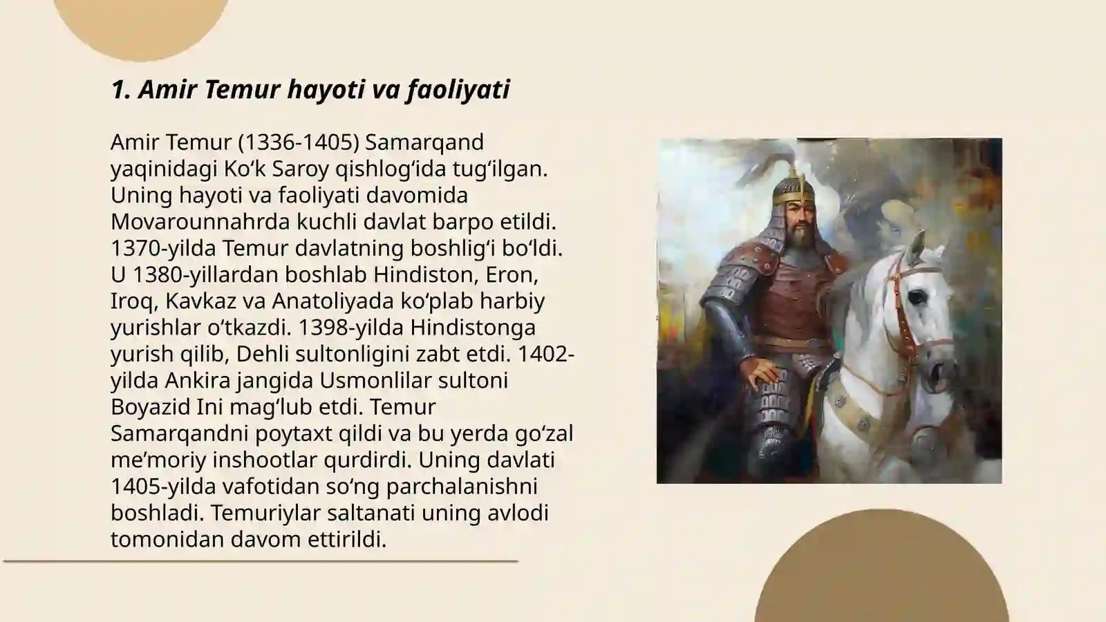 Amir Temur mohir sarkarda va davlat arbobi 3