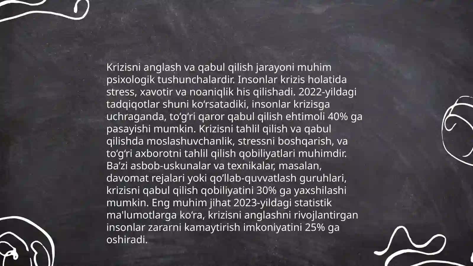 Krizis holatda bo'lgan bemorga maslahat berish. Yo'qotish, bemor holatini o'ziga xosligi 3