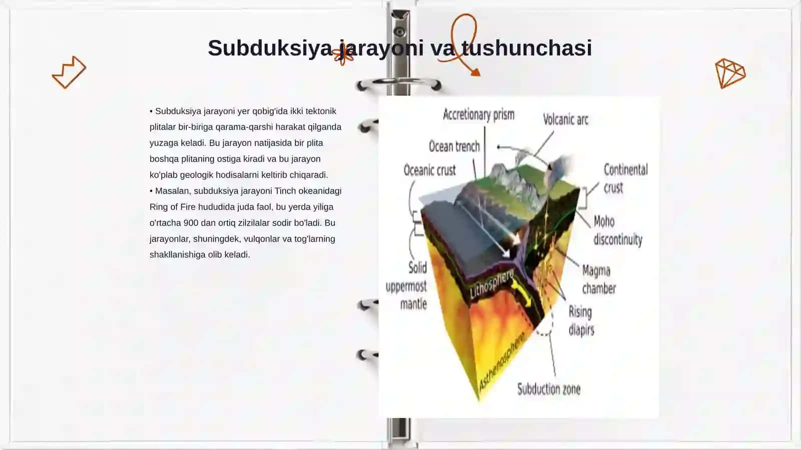 Subduksiyaning ta’siri 3