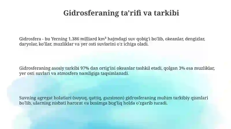 Gidrosfera 3
