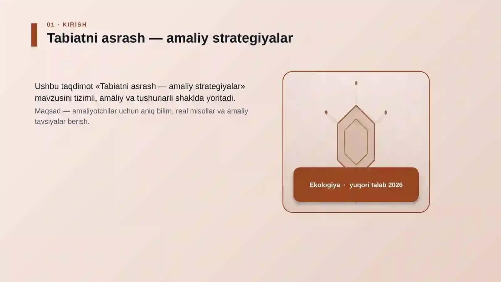 Tabiatni asrash — amaliy strategiyalar 3