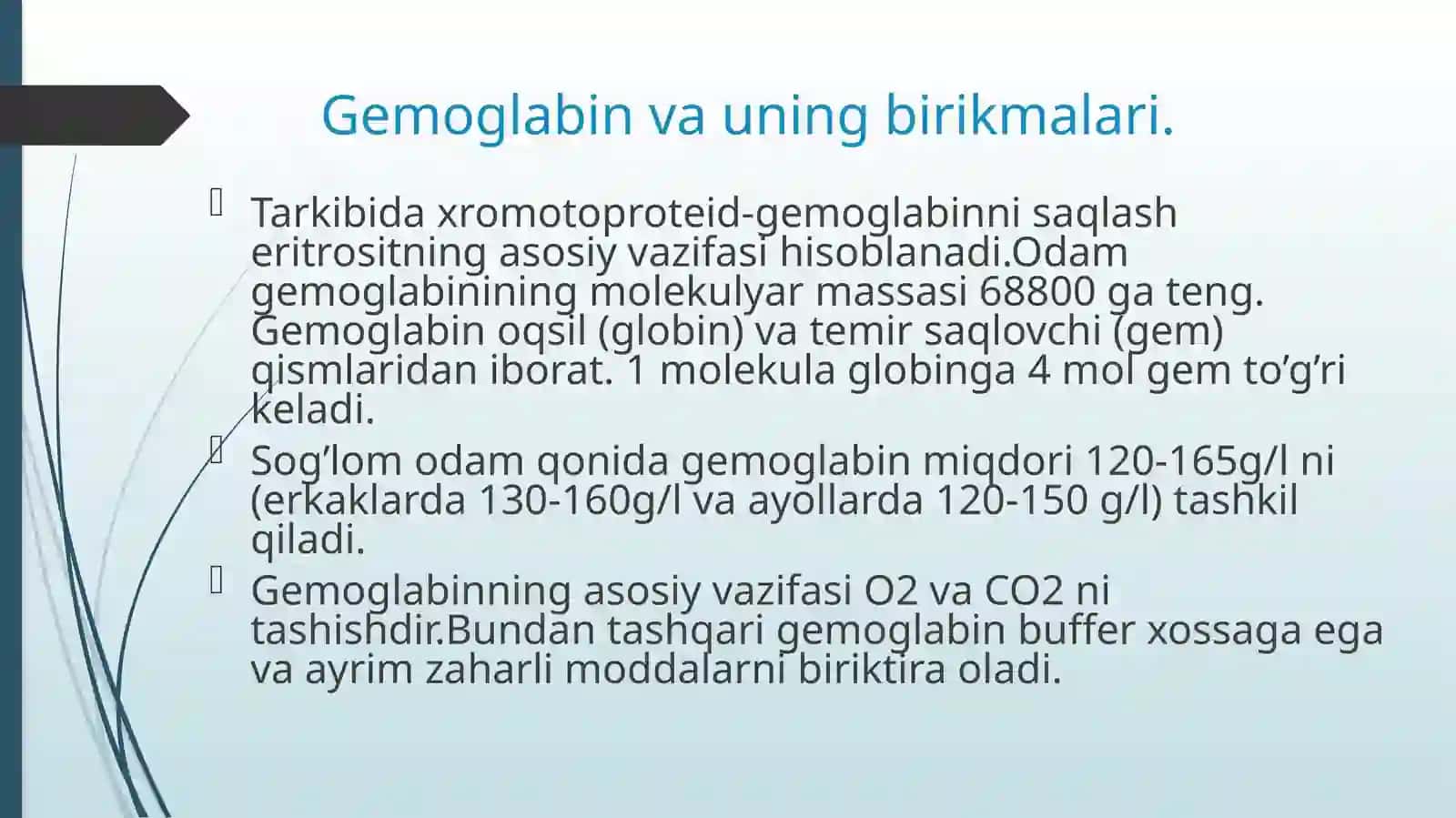 Gemoglabin va uning turlari 3