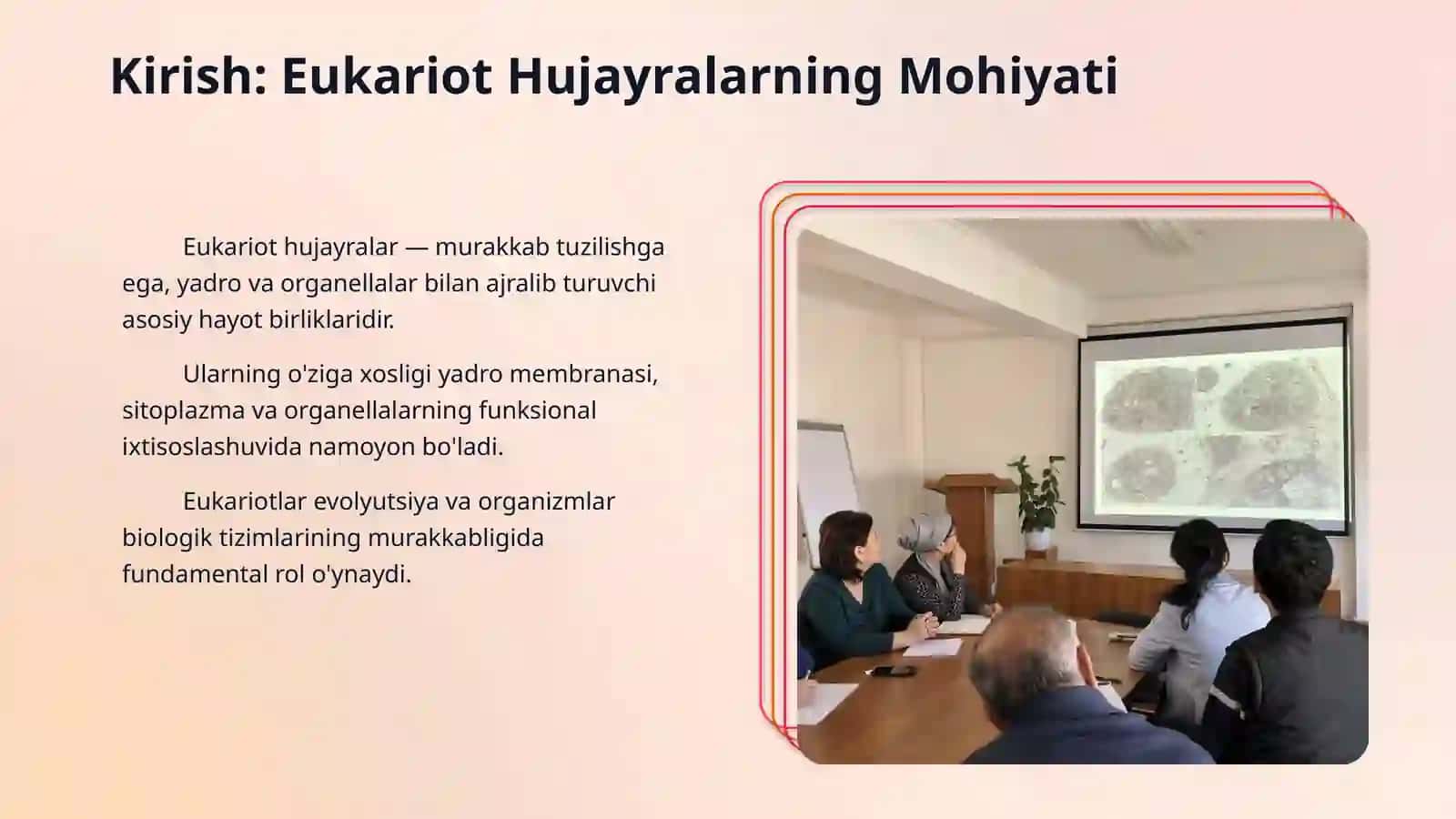 Eukariot hujayralarning ultrastrukturaviy tuzilishi. Eukariot hujayralar tuzilishining elektronogrammalarda o'rganish. 3