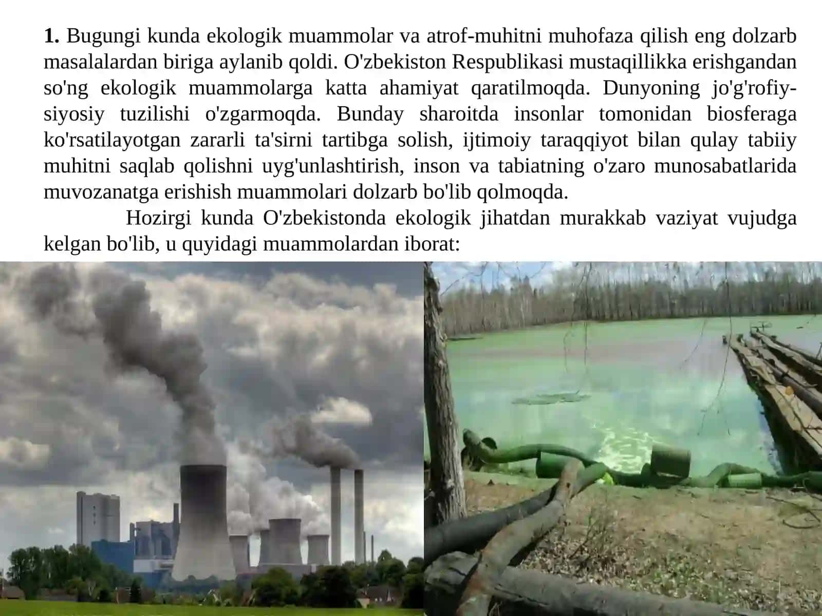 Atrof-muhit kimyosi fanining maqsadi va vazifalari 3