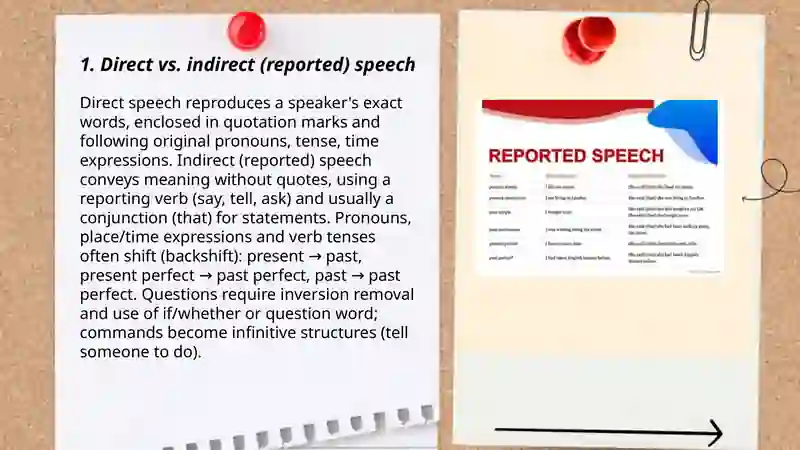 Reported speech 3