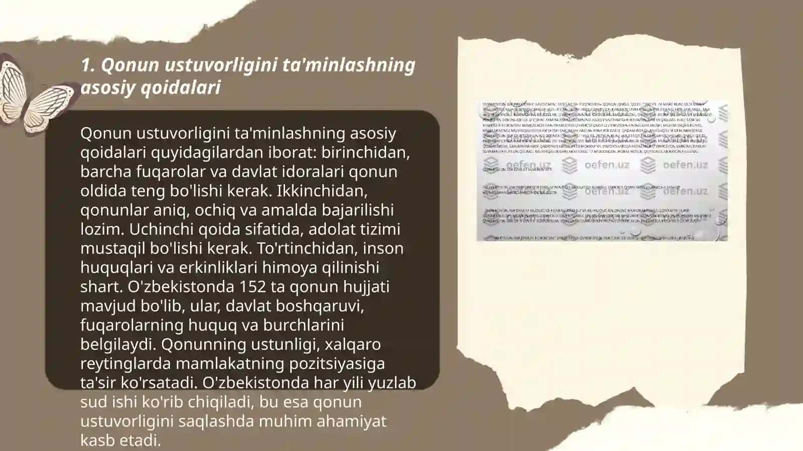 Oʻzbekistonda qonun ustuvorligini ta'minlashning demokratik asoslari 3