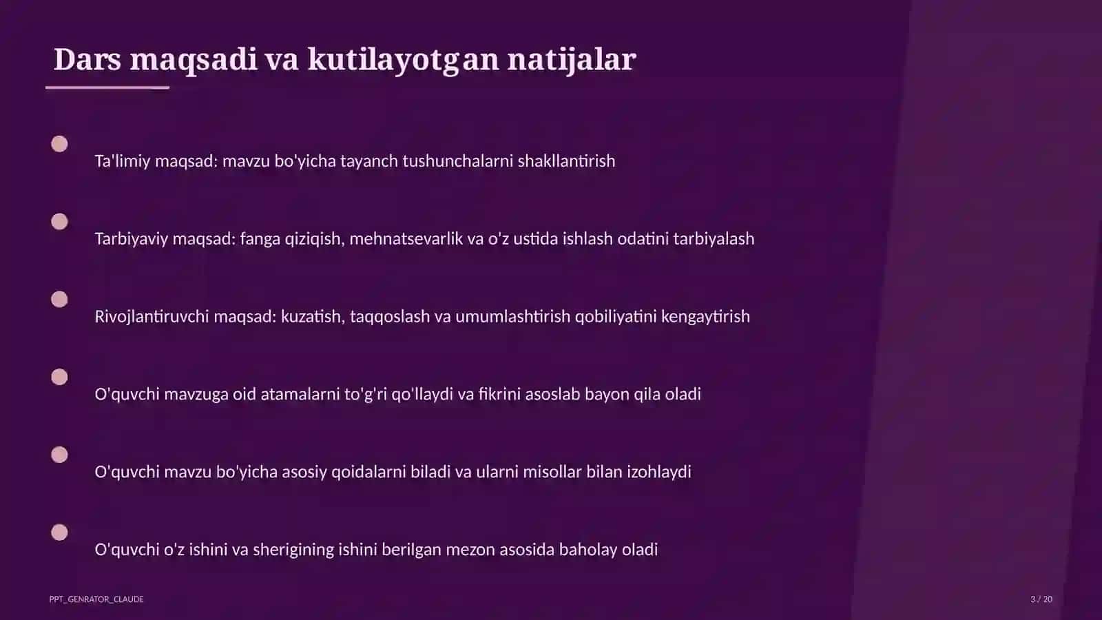 Sun'iy intellekt vositalari o'qituvchi uchun 3