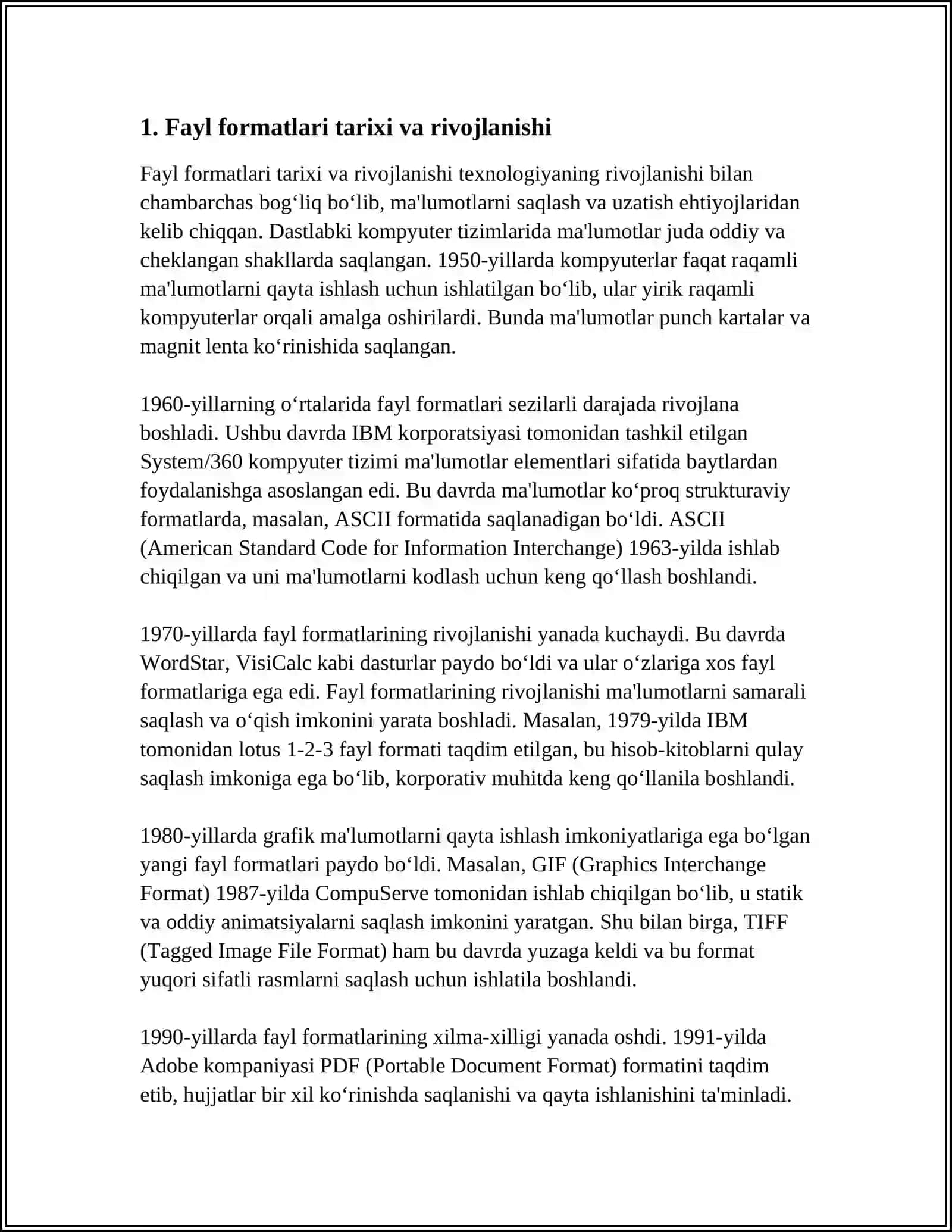 KONVERTATSIYA. FAYLLARNI BIR FORMATDAN BOSHQA FORMATGA O’TKAZISH. ONLAYN KONVERTATSIYA DASTURLARIDAN FOYDALANISH 3