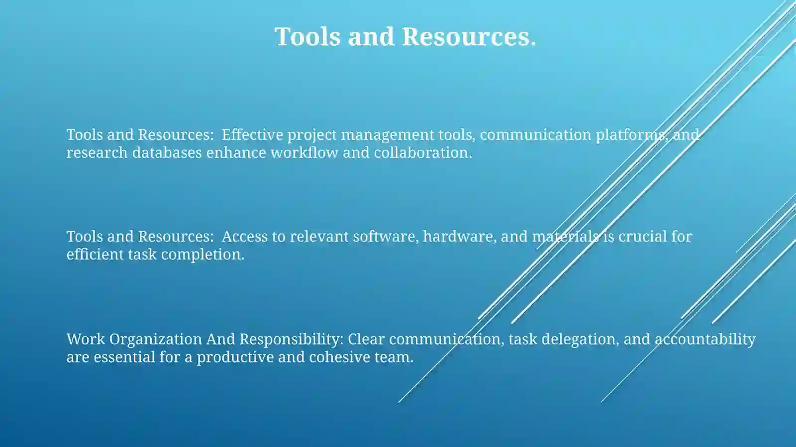 Work Organization And Responsibility 3