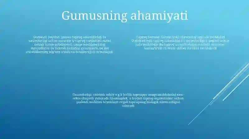 Tuproq Gumusi Va Unumdorligi 3