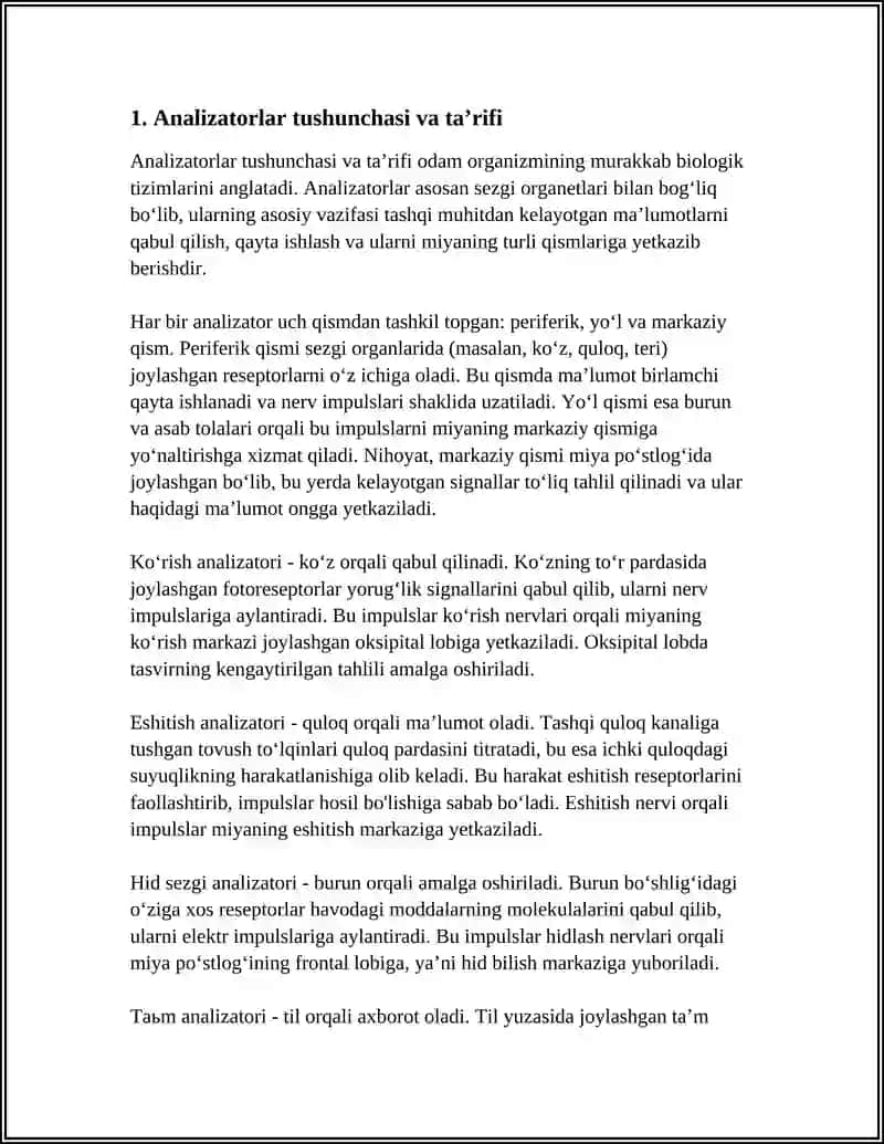 ANALIZATORLAR XAQIDA UMUMIY MALUMOT 3