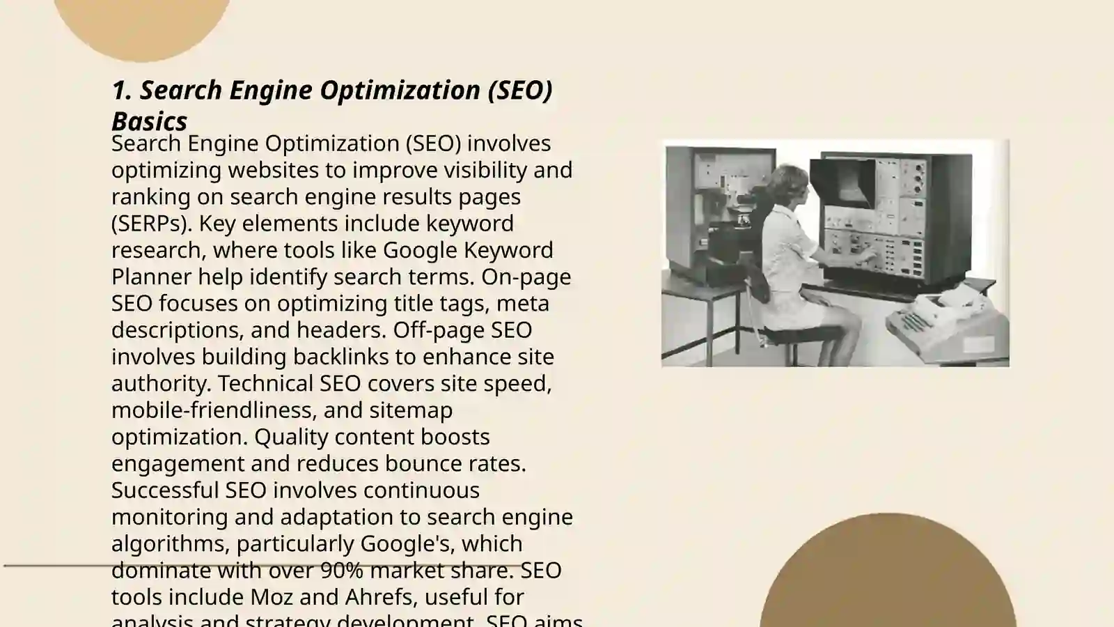 Search Engine Optimization (SEO) Basics 3