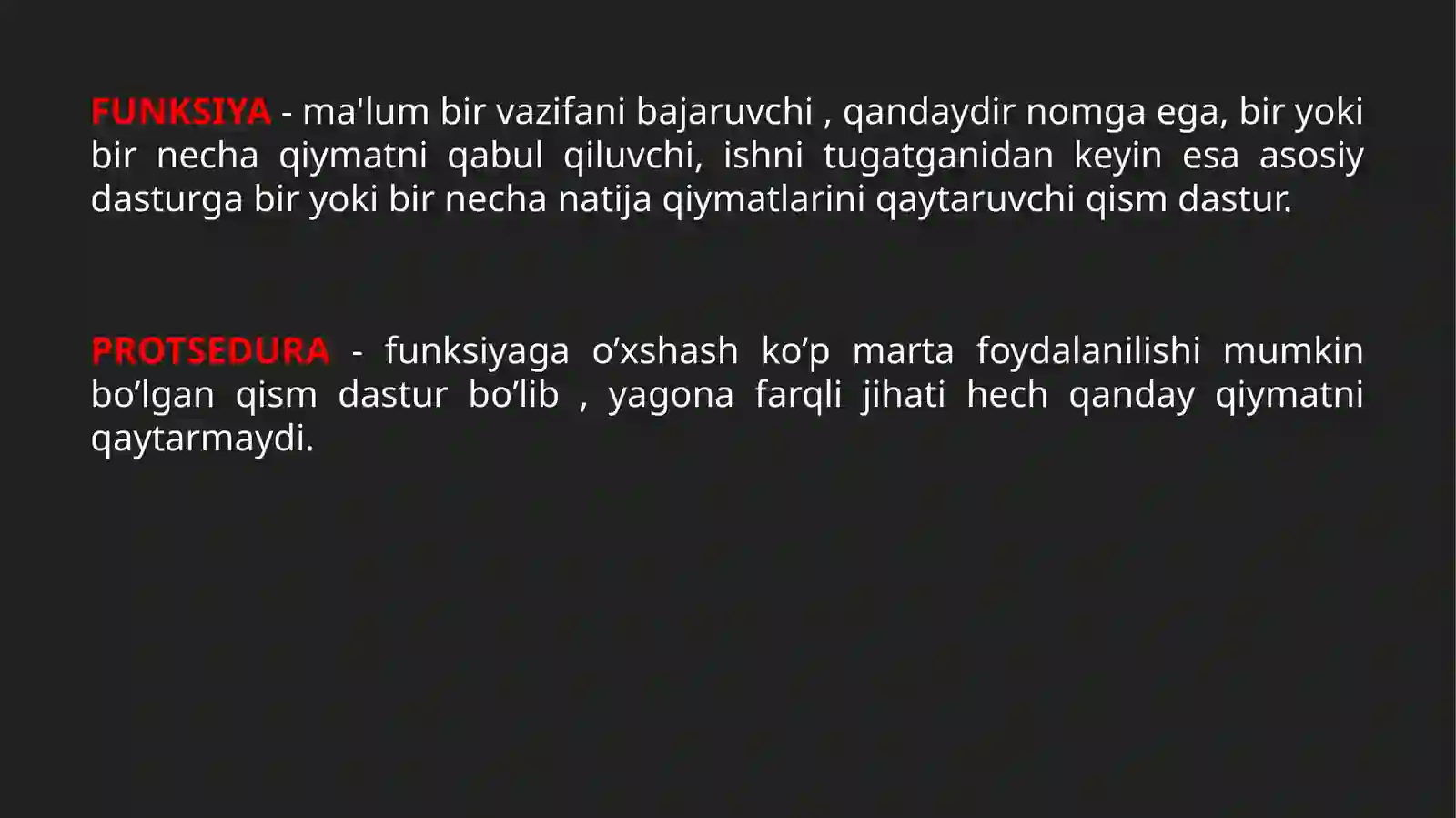Subprograms 3
