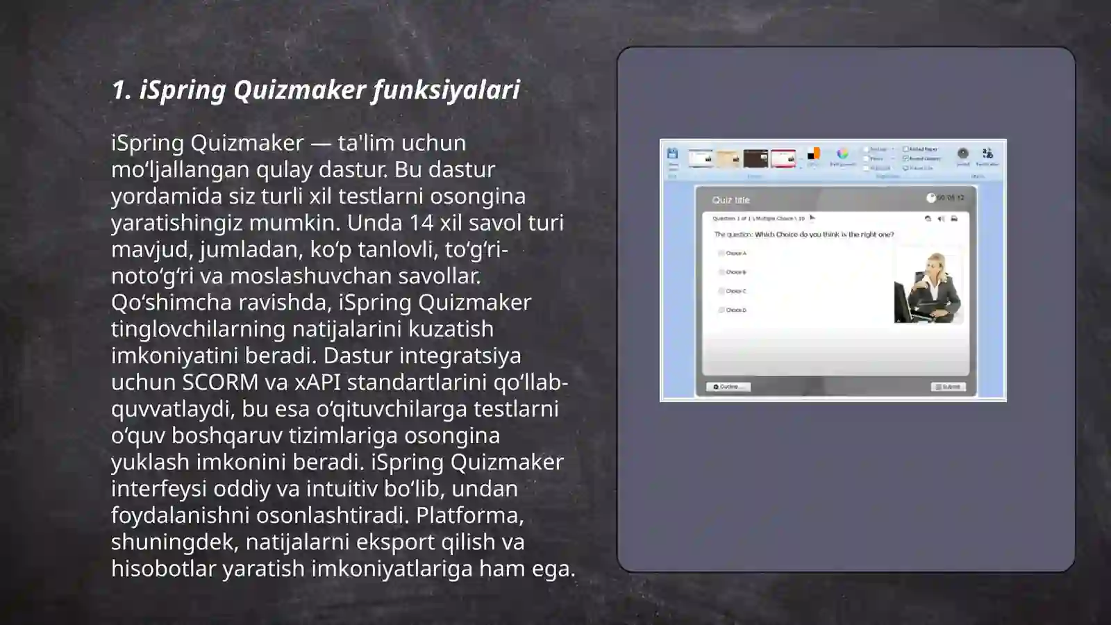 iSpring Quizmaker 3