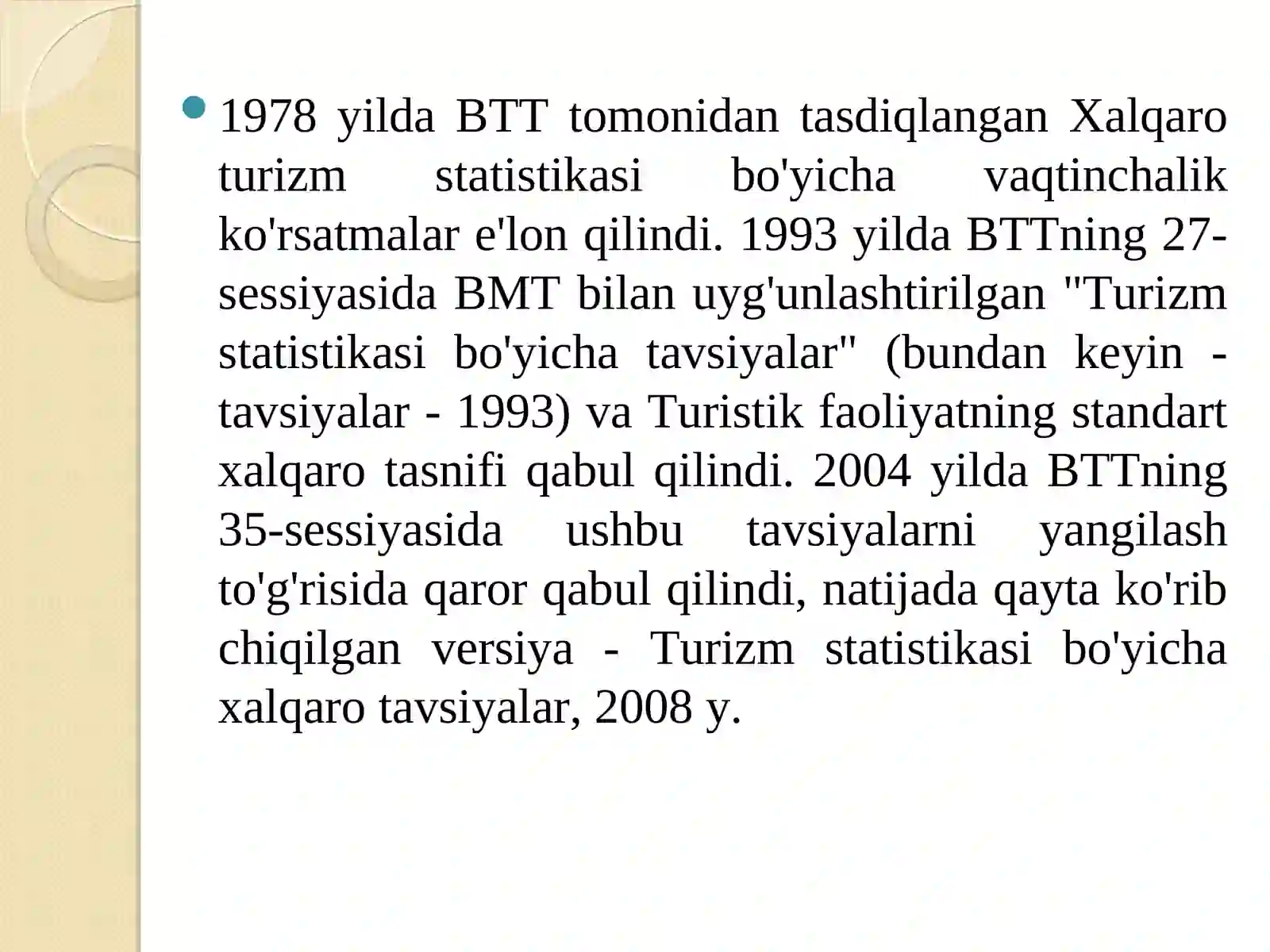 Xalqaro turizm statistikasi 3