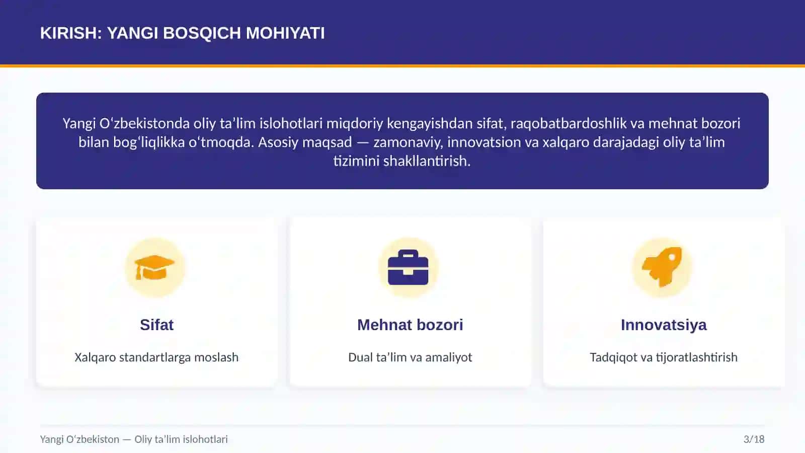 YANGI O‘ZBEKISTON TA’LIM STRATEGIYASI 3