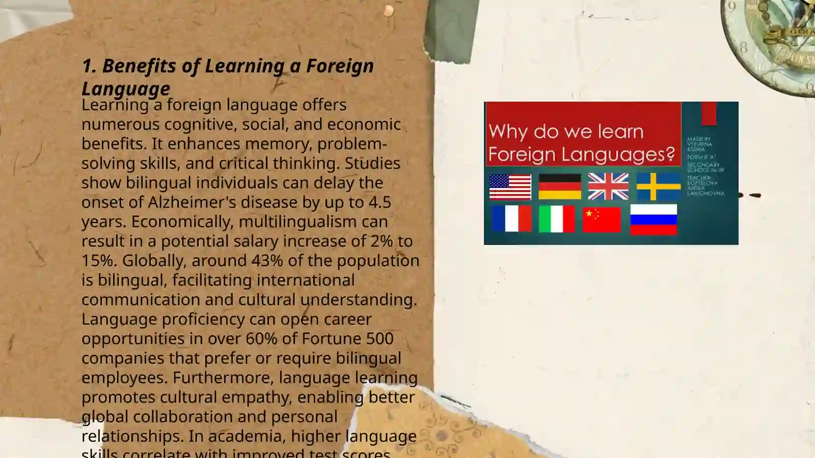 Benefits of Learning a Foreign Language 3