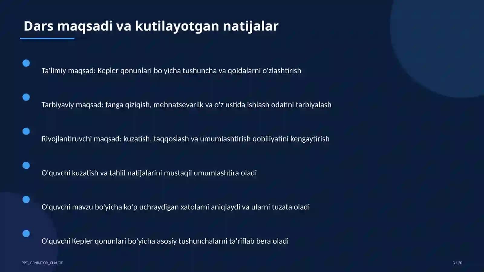 Kepler qonunlari (10-sinf) 3