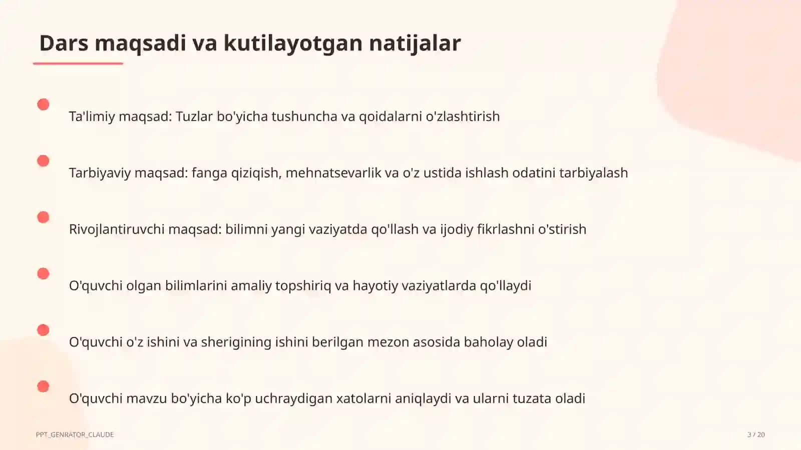 Tuzlar (8-sinf) 3