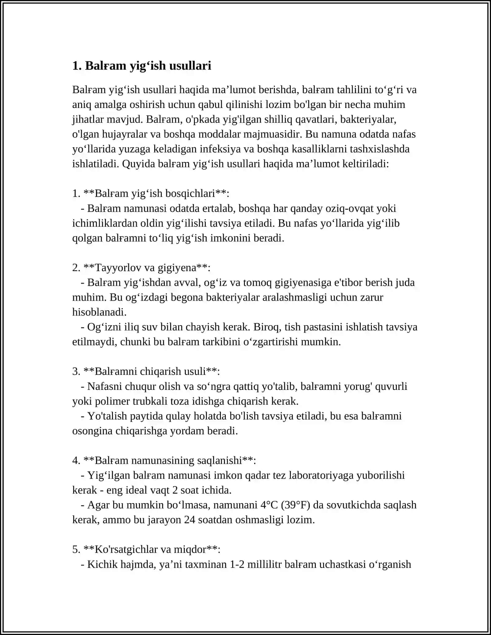 BALGʻAM YIGʻISH USULLARI 3