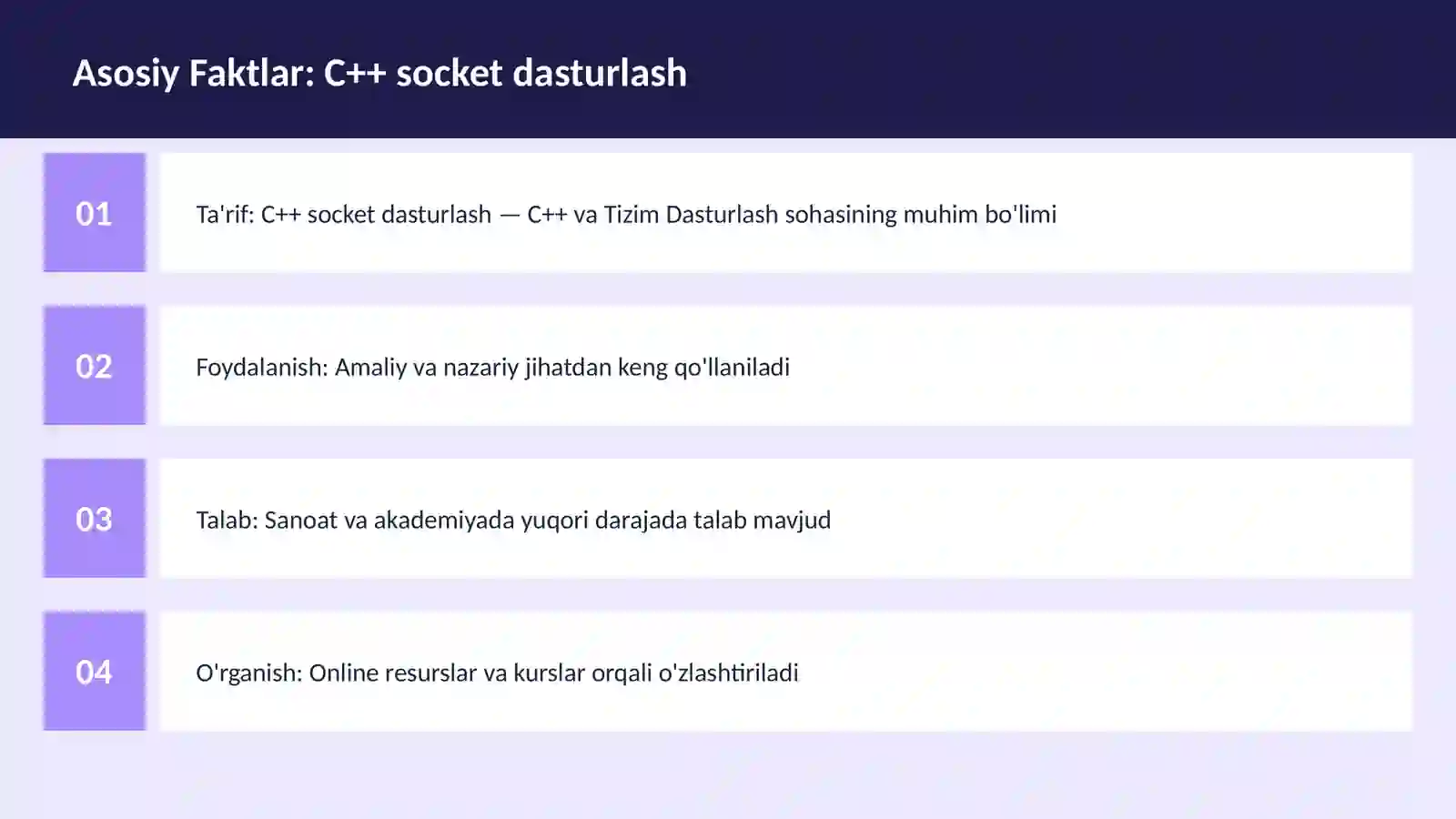 C++ VA TIZIM DASTURLASH 3