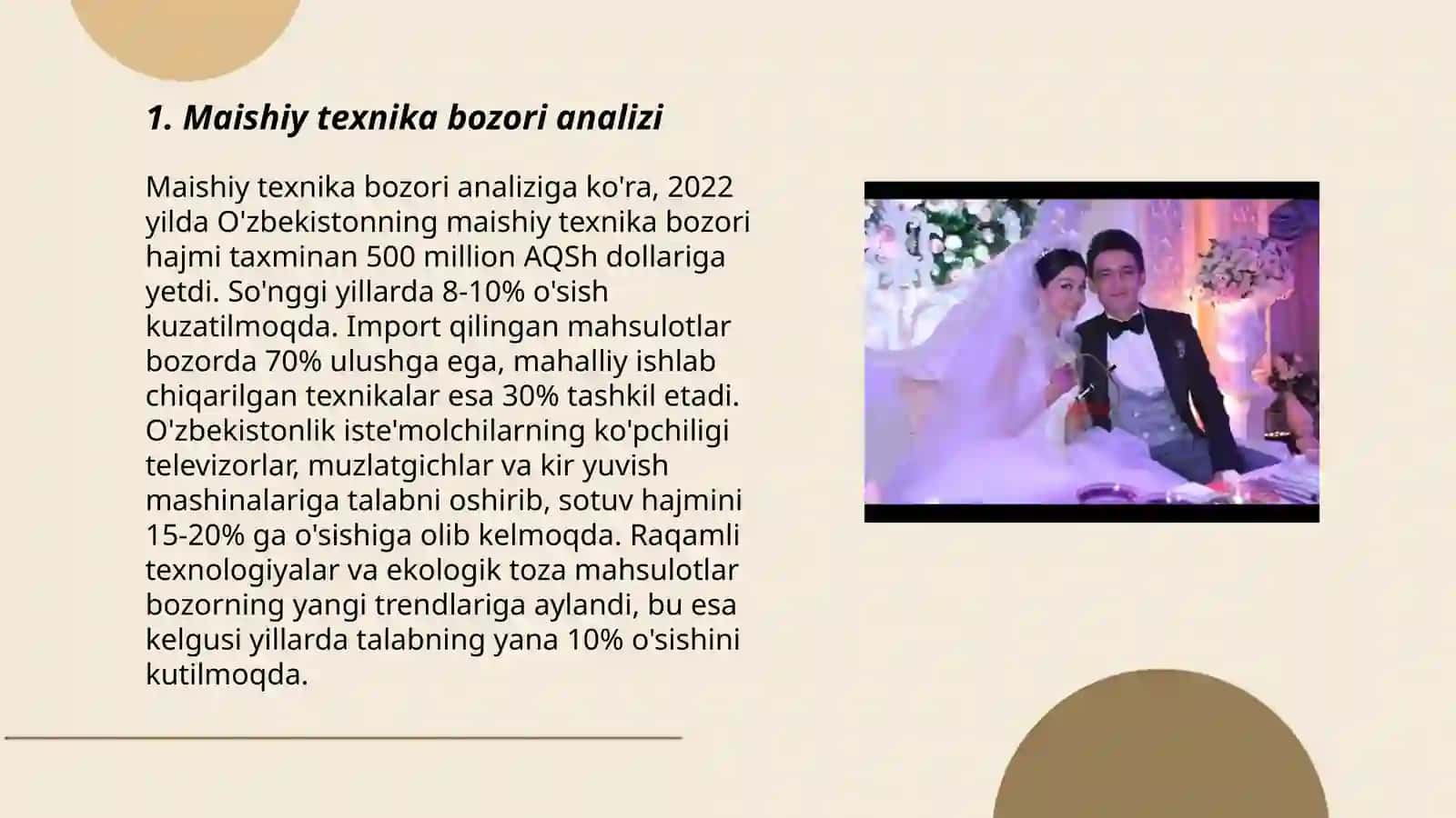 Maishiy texnika bozori analizi 3