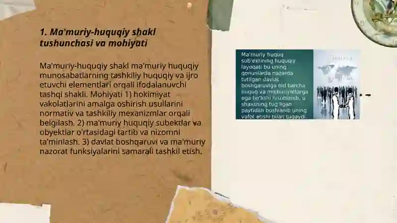 Ma'muriy-huquqiy shakllar tushunchasi va tasniflanishi 3