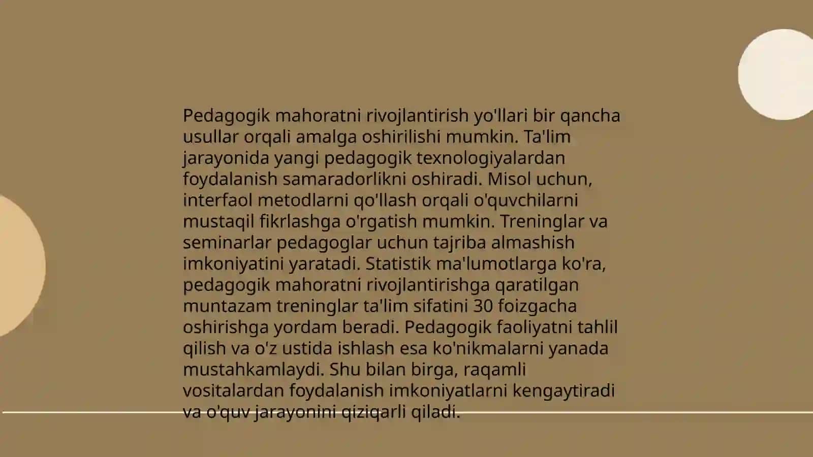 Pedagogik mahoratni rivojlantirish yo'llari 3