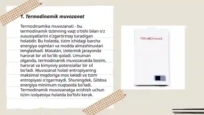 Termodinamik sistemalar 3