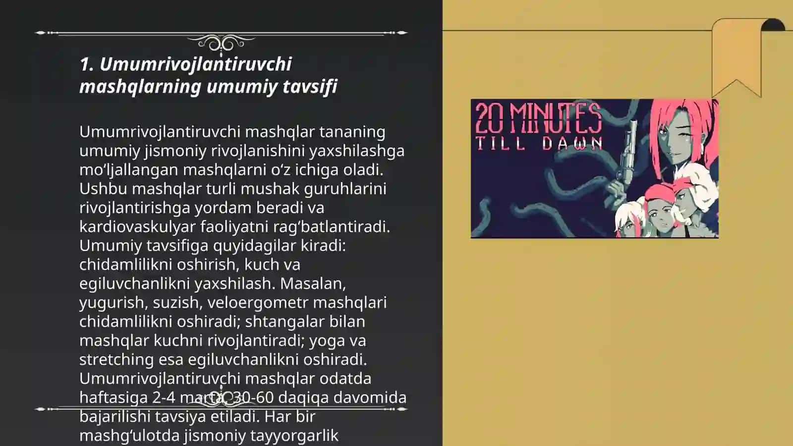 Umumrivojlantiruvchi mashqlar va ularning guruhlari 3