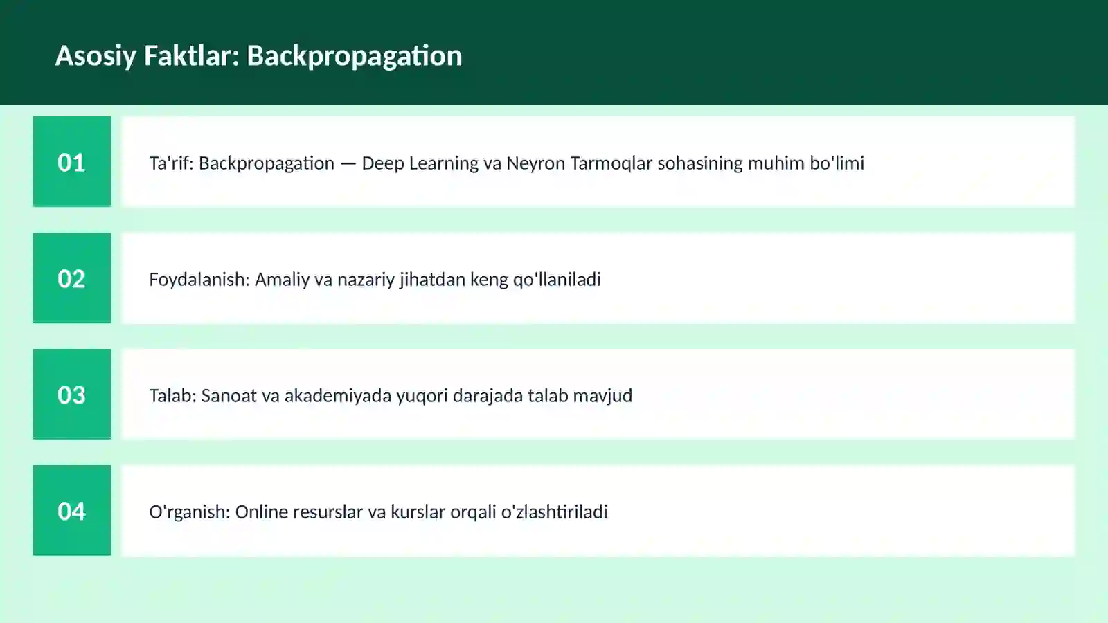 AI | DEEP LEARNING VA NEYRON TARMOQLAR 3