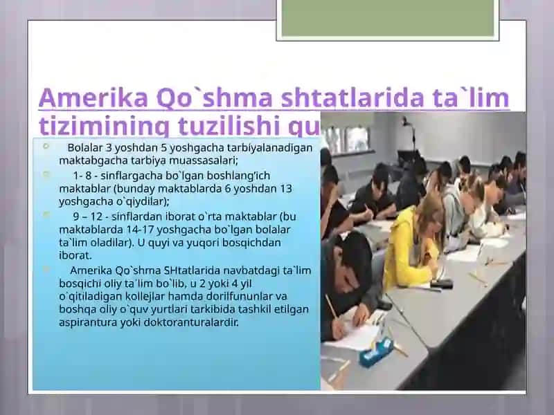 AQShda ta’lim tizimi. 3