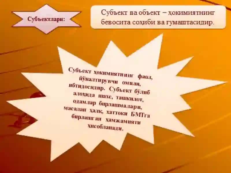 Сиёсий хокимият. Сиёсий тизим    Siyosiy hokimiyat va siyosiy tizim 3