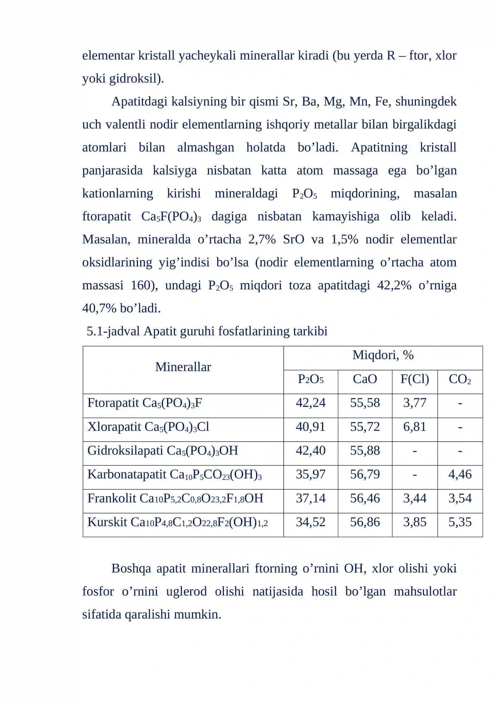 Fosfatlar, arsenatlar va vanadatlar 3