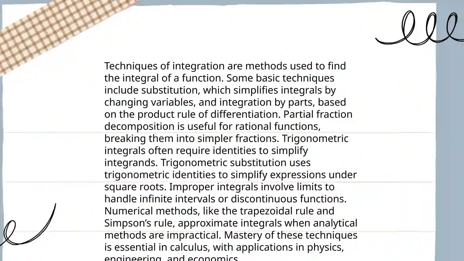 Calculus 2 (Integral calculus) 3