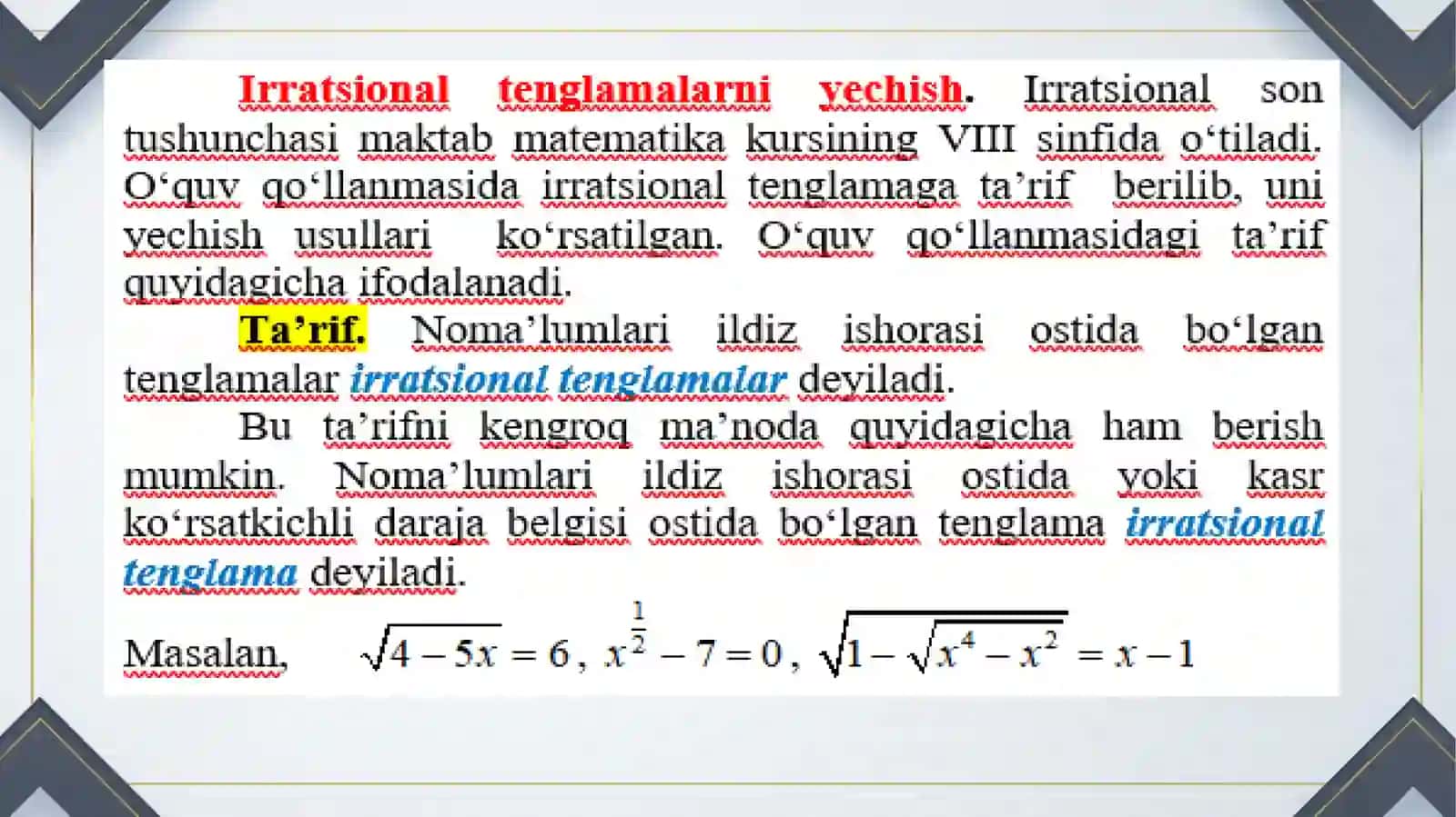 Matematikavaunioʻqitish metodikasi 3