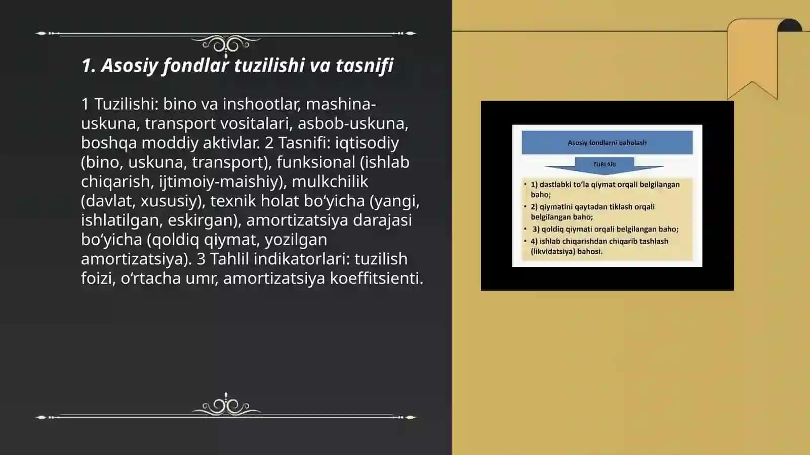 Korxonani asosiy fondlar bilan taʻminlanganligi, harakati va texnik holatini tahlili 3