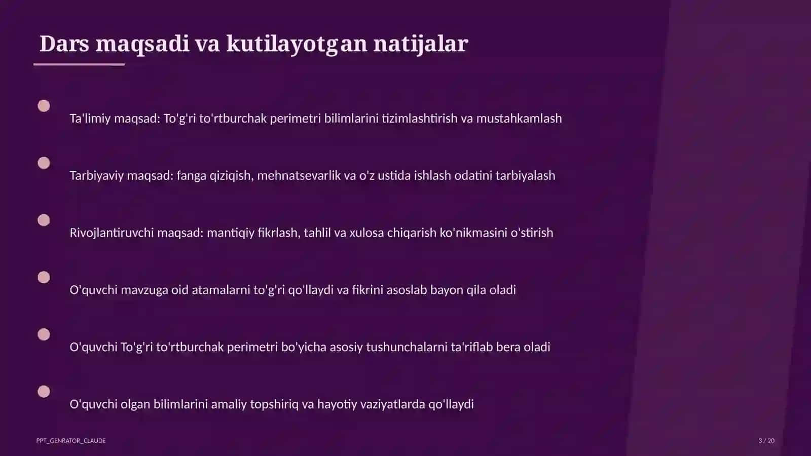 To'g'ri to'rtburchak perimetri (2-sinf) 4