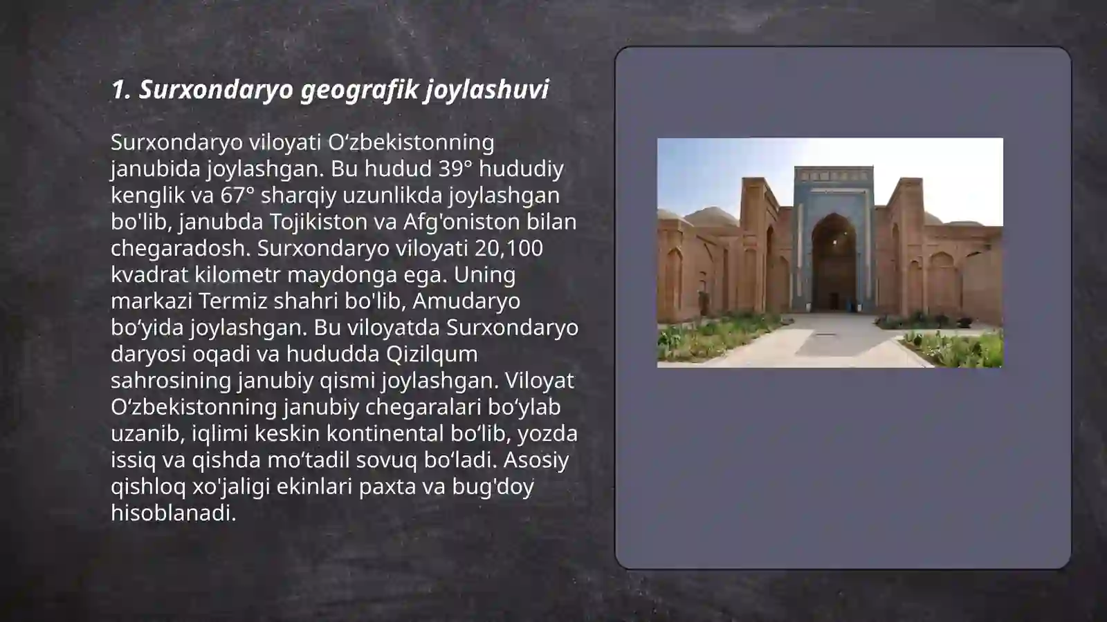 Surxondaryo haqida 3