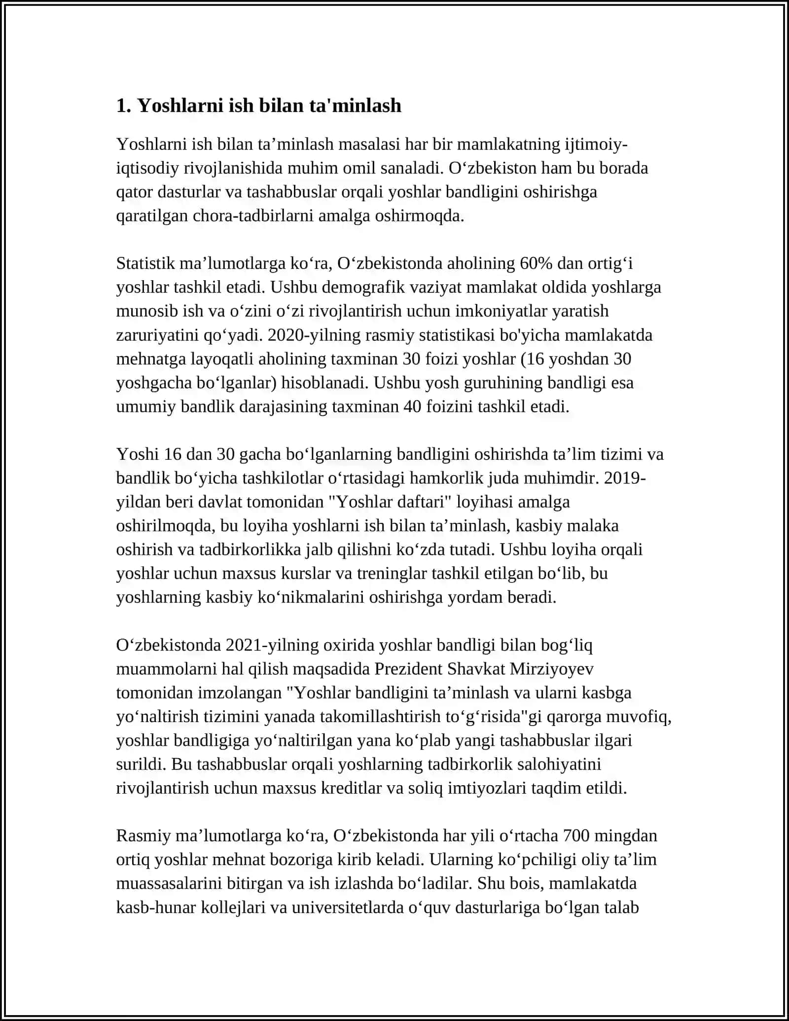 YOSHLARNI IJTIMOIY QOʻLLAB -QUVVATLASH TIZIMI 3