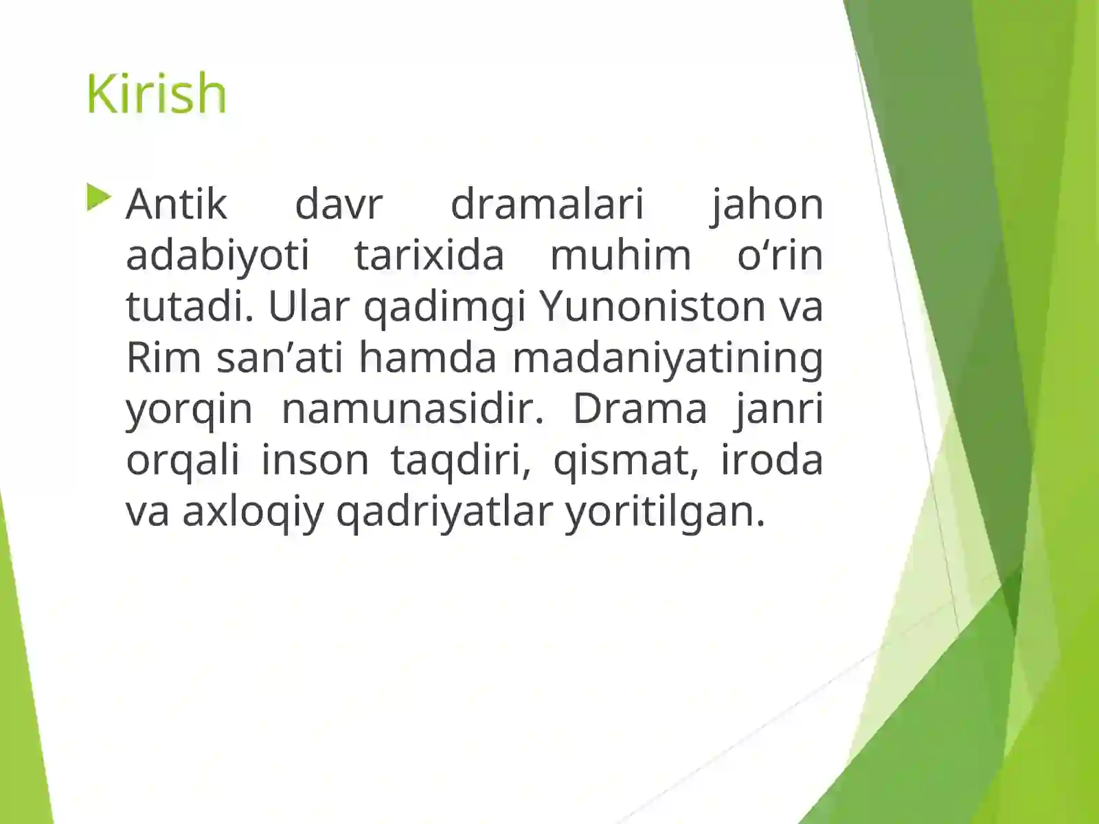 Antik davr dramalari 3