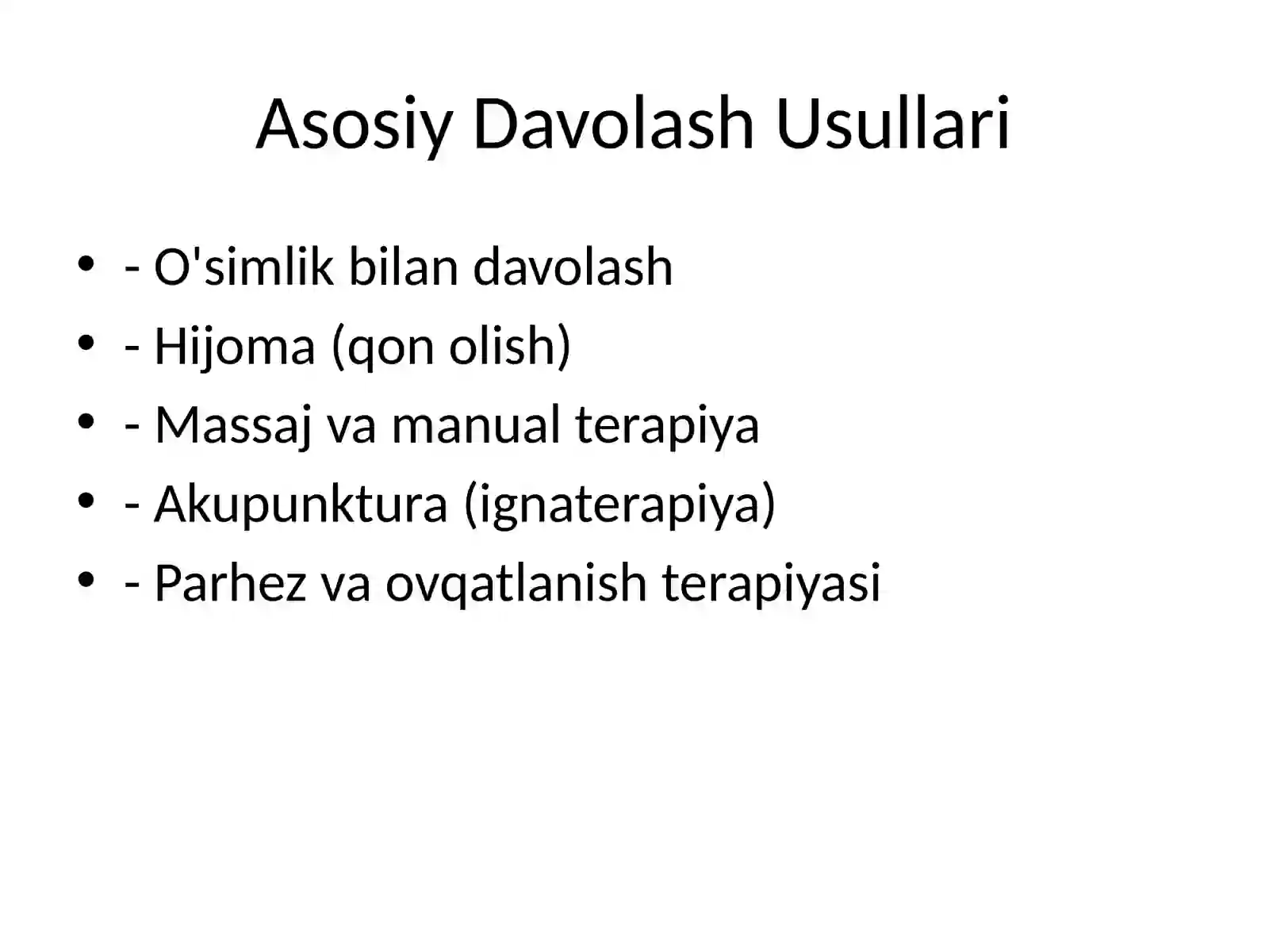 Xalq Tabobatida Davolash Usullari 3